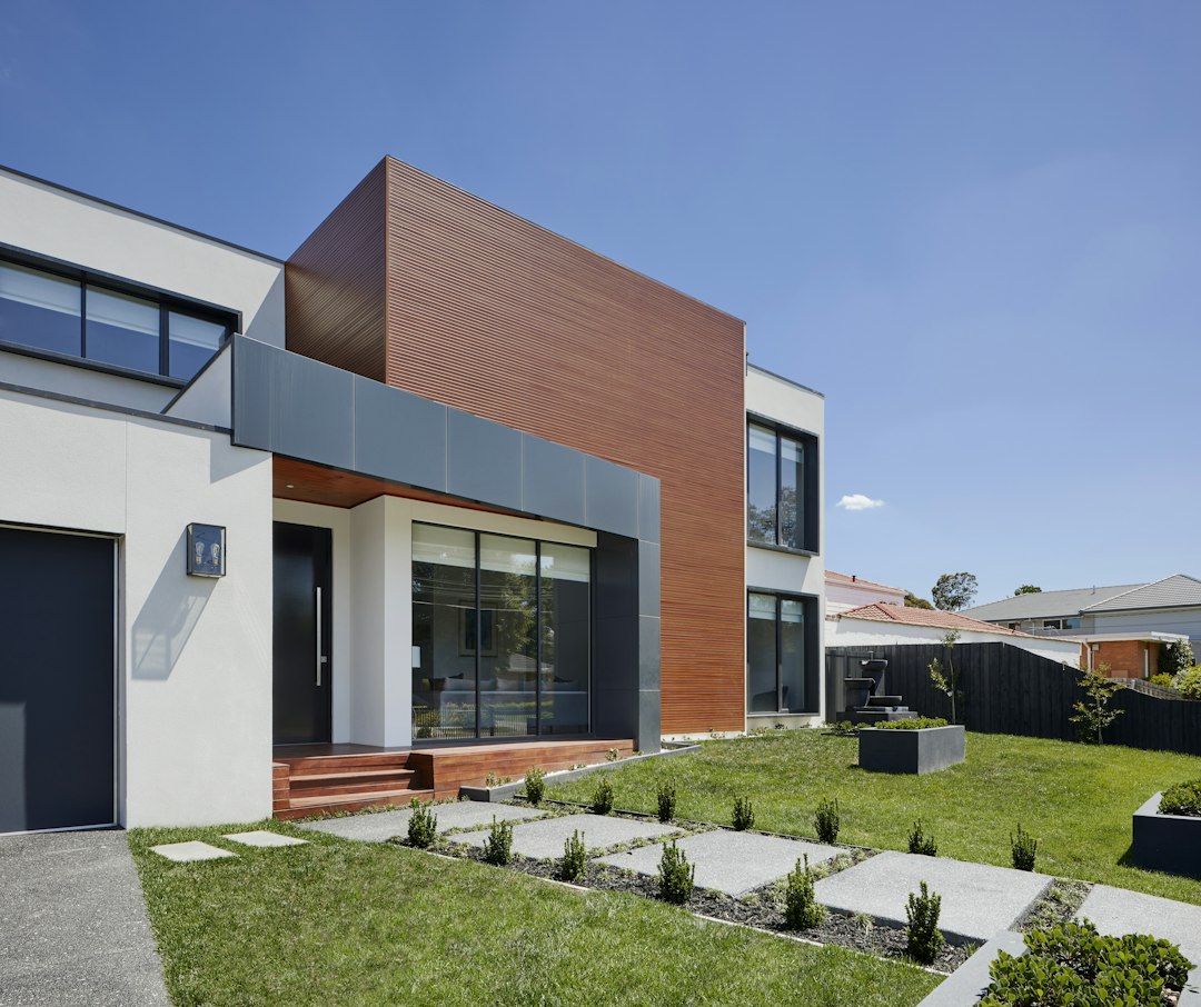 New-build residence with timber facade